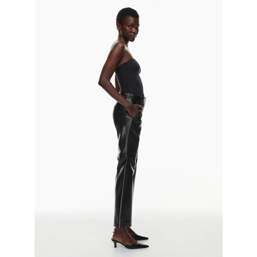 Babaton Aritzia Division Pants Faux Leather 2